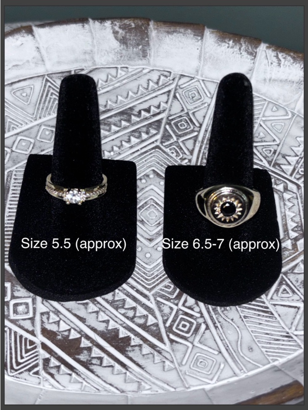 Two 18k Yellow Gold Plated Rings